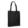 Schwarzer Leder-Shopper mit Laptopfach