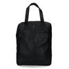 Schwarzer Leder-Rucksack mit Laptopfach