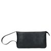 Schwarze Lederhandtasche