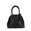 Schwarze Schultertasche aus Leder