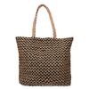 Schwarzer Shopper mit beigefarbenen Details