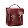 Bordeauxroter Lack-Rucksack