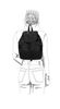 Schwarzer Rucksack