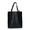 Schwarzer Shopper mit Krokomuster