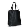 Schwarzer Shopper mit Krokomuster