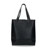 Schwarzer Shopper mit Krokomuster