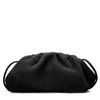 Schwarze Tasche in Teddy-Optik