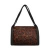 Zwarte handtas met ponyhair