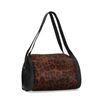 Zwarte handtas met ponyhair