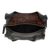Zwarte handtas met ponyhair