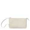 Off white leren handtas
