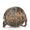 Ronde snakeskin schoudertas