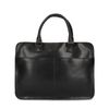 Zwarte leren laptoptas