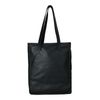 Zwarte leren shopper