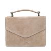 Beige suède schoudertas