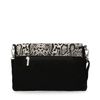 Zwarte clutch met snakeskin print