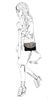 Zwarte clutch met snakeskin print