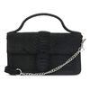 Suède handtas met croco patroon