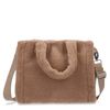 Beige teddy shopper klein