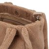 Beige teddy shopper klein