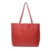 Rode shopper met binnentas