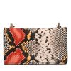 Multicolor schoudertasje met snakeskin