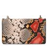 Multicolor schoudertasje met snakeskin