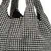 Zilverkleurige rhinestone bag met strass