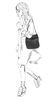 Zwarte shopper met magneetsluiting