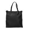 Zwarte shopper met zilveren detail