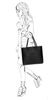 Zwarte shopper