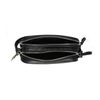 Zwarte schoudertas met neon details