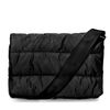 Zwarte puffy schoudertas
