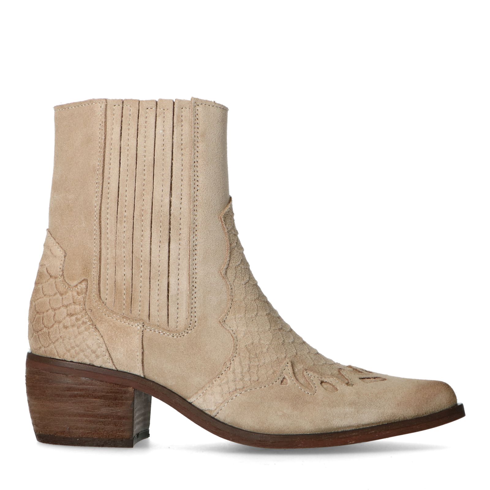 western boots dames beige