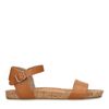 Cognac sandalen