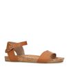 Cognac sandalen