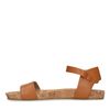 Cognac sandalen