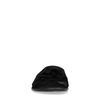 Zwarte suède slippers