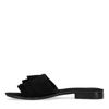 Zwarte suède slippers
