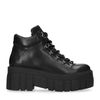 Bottines de rando en cuir - noir