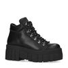 Bottines de rando en cuir - noir