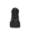 Bottines de rando en cuir - noir