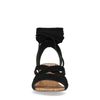Sandales en daim avec talon - noir