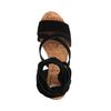 Sandales en daim avec talon - noir
