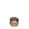 Schwarze Sandalen mit Leopardenmuster