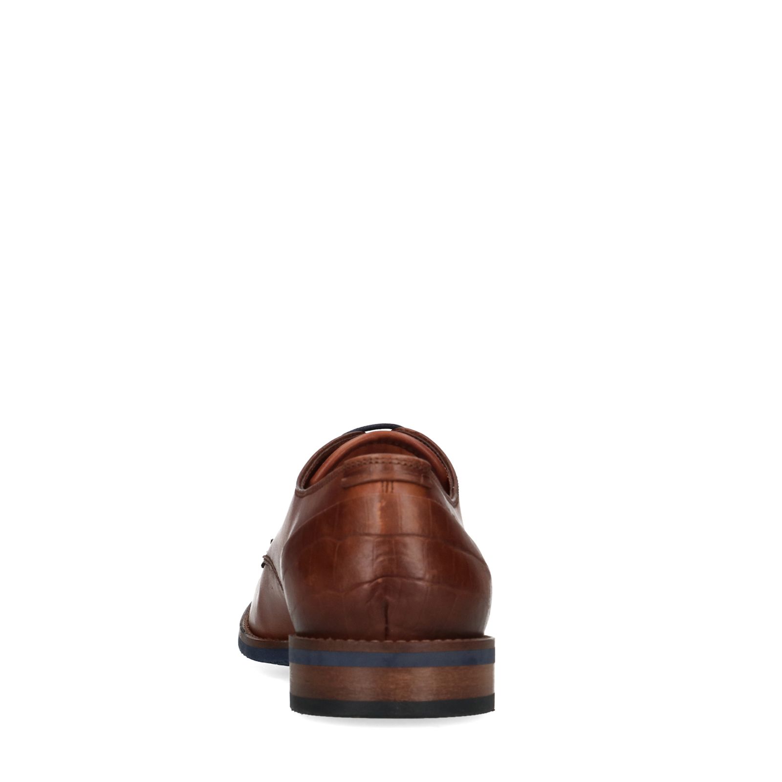 Cognac leren veterschoenen - Heren | MANFIELD