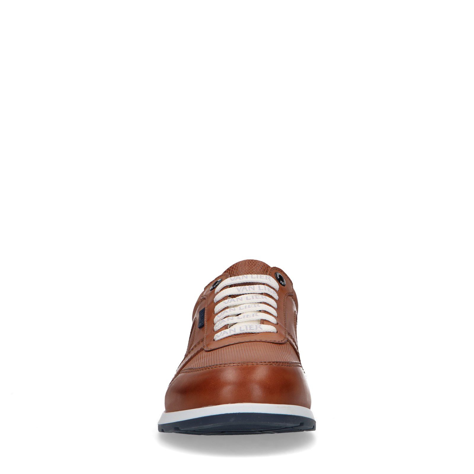 Cognac leren sneakers - Heren | MANFIELD