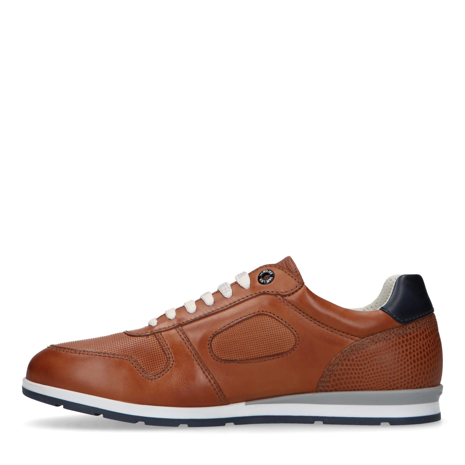 Bruine leren sneakers - Heren | MANFIELD