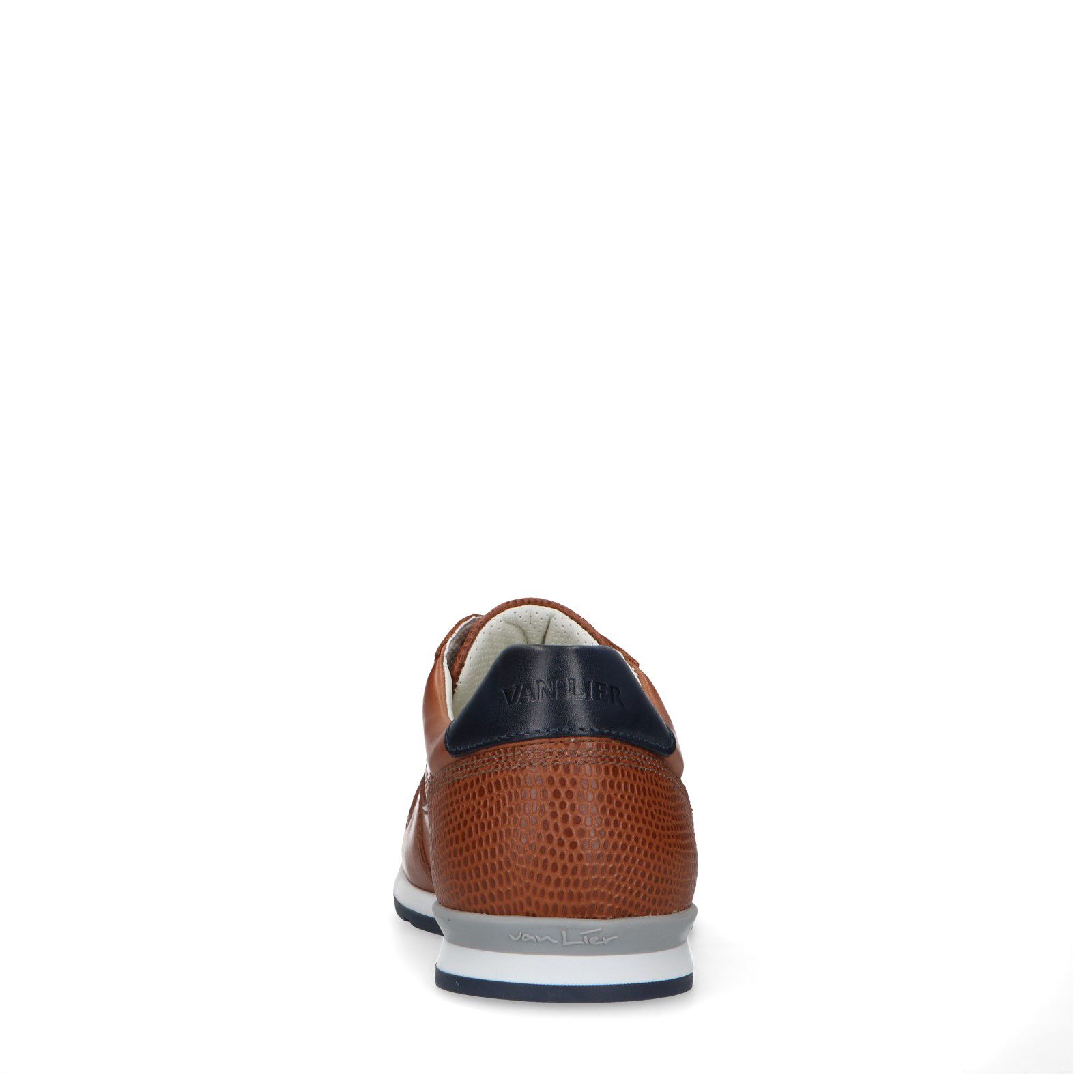 Cognac leren sneakers - Heren | MANFIELD