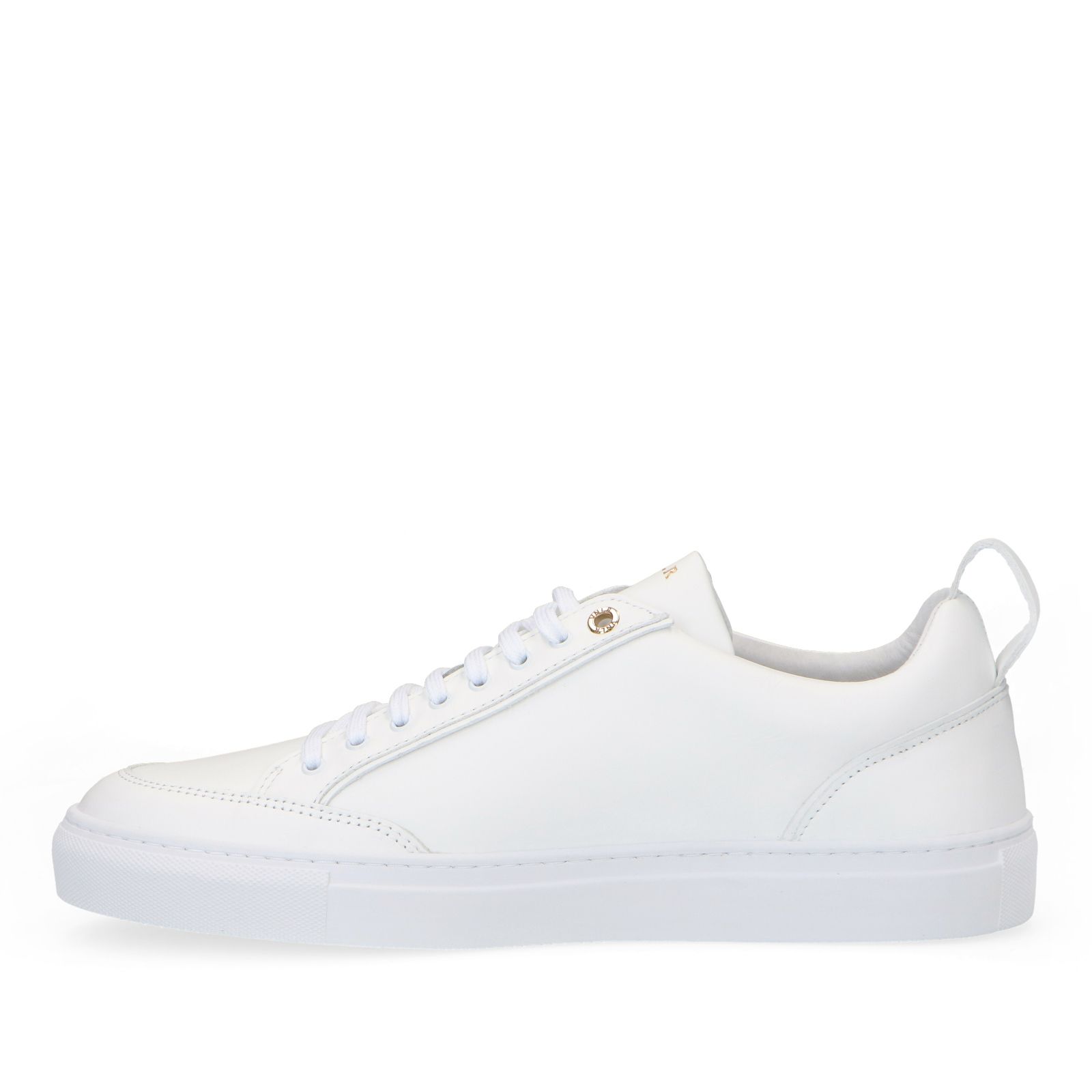 Witte leren sneakers - Heren | MANFIELD